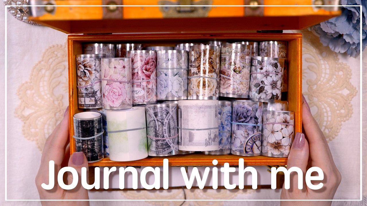 [ASMR] 音楽をテーマにコラージュ🎻  |   journal with me  | collage