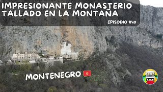 Impresionante Monasterio tallado en la montaña  Montenegro 4k (2024)