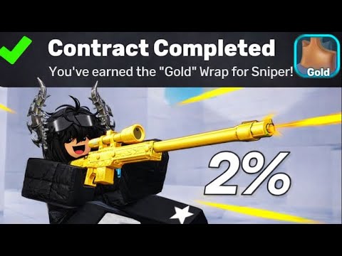 Getting the GOLD Sniper Camo in RIVALS!! - YouTube