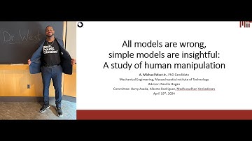 PhD Thesis Defense - All models are wrong, simple models are insightful: Study of human manipulation