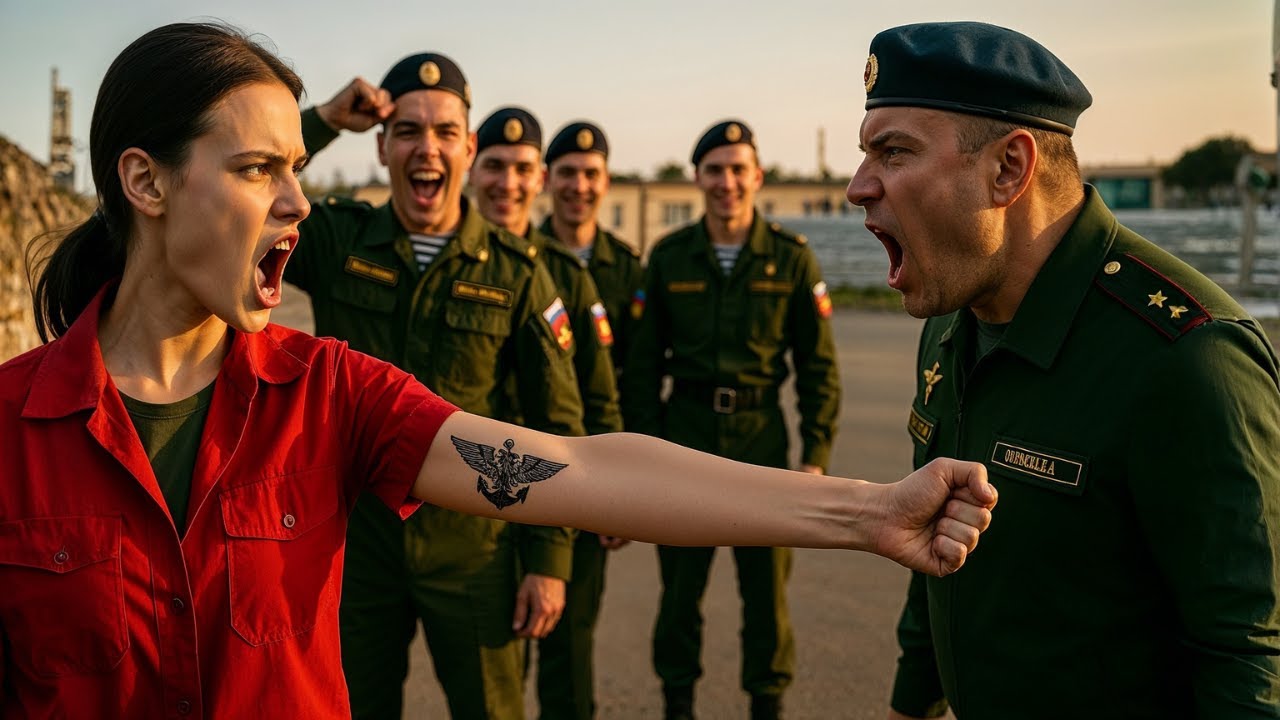 Они не понимали, над кем издеваются… пока командир «морских котиков» не замер, увидев её татуировку!