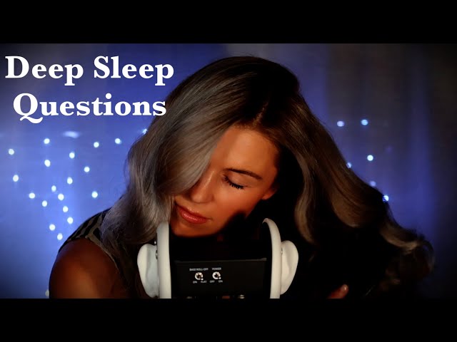 50 Deep questions ASMR 🌟 Hair brushing, whispers for Sleep, Paper shuffling, Pen Scratching #asmr 🪶
