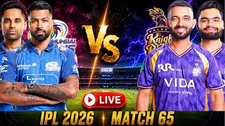 🔴Kolkata Vs Mumbai IPL 2026 Live Cricket Match Today | KKR vs MI 65th IPL T20 Last 5 Overs #ipl