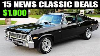 15 Cheap classic cars for sale by owner. Priced at $1,000 to $32,000