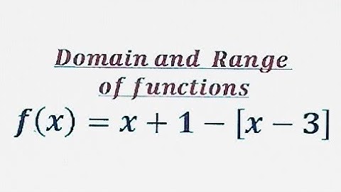 How to find the domain and range of functions involving greatest Integer Function and using property