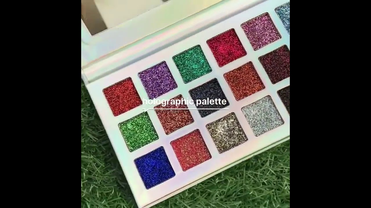 Custom pressed glitter eyeshadow palette compelling makeup