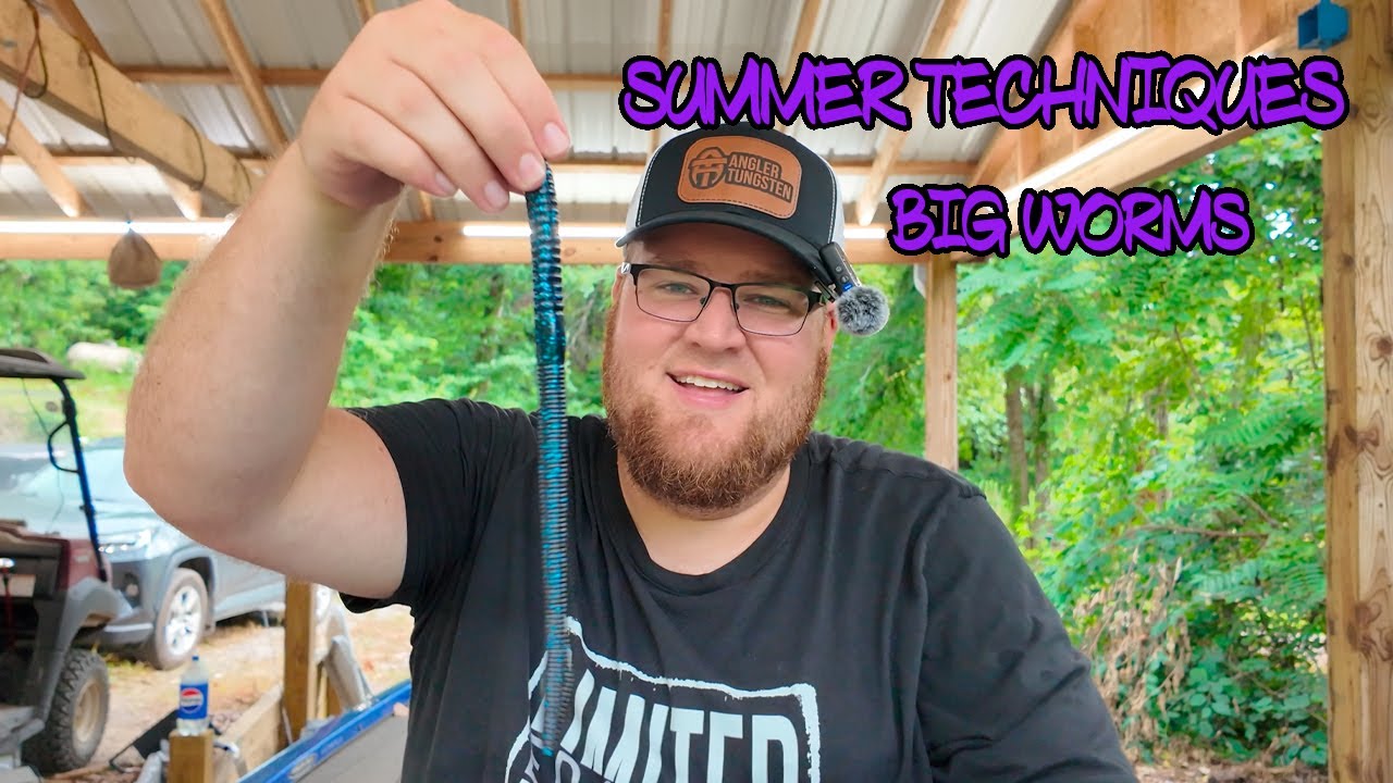 Summer Bass Fishing Techniques – Big worms deep