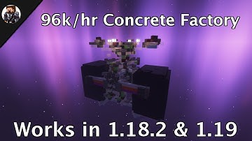 96k/hr Concrete Factory - Java Edition 1.16+