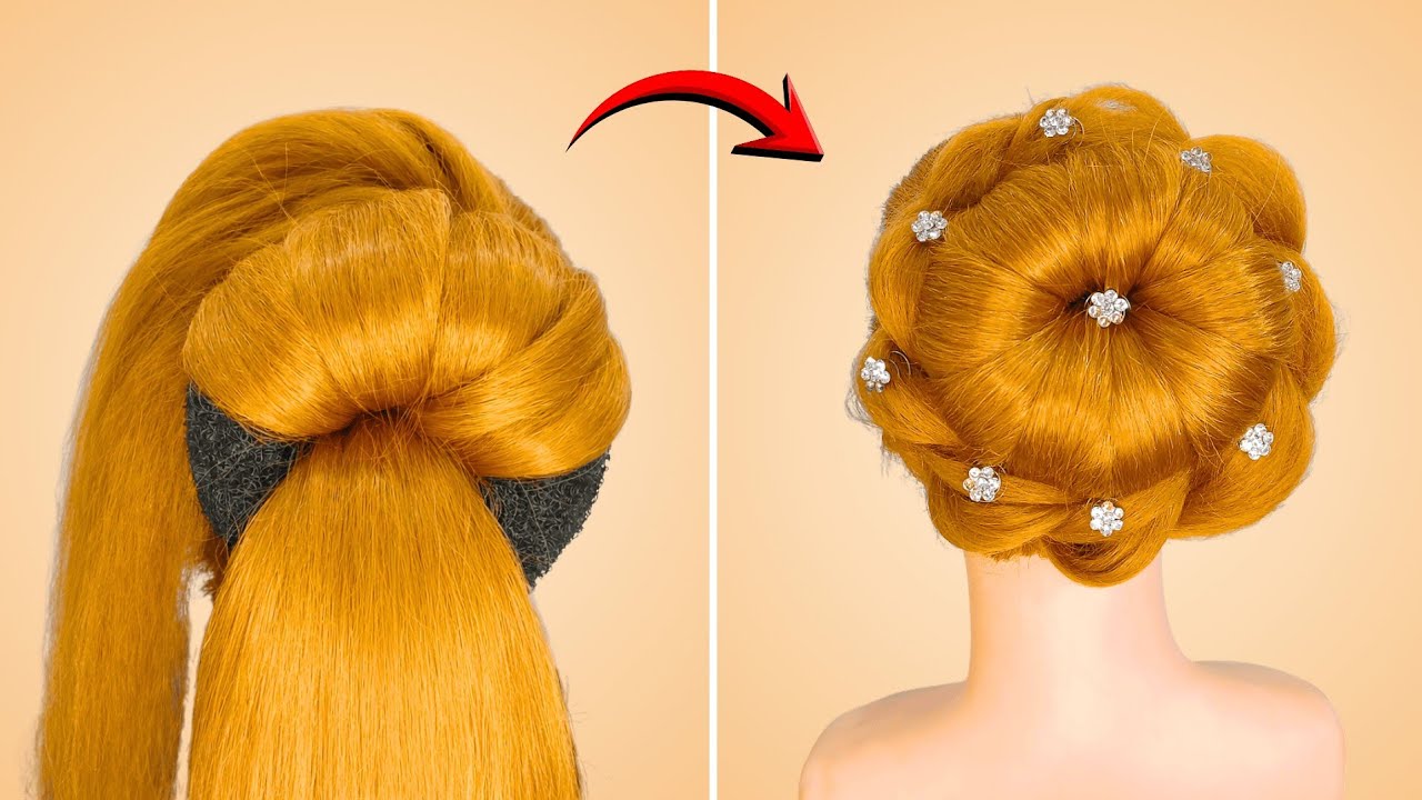 From Ponytail to Elegant Bun 💫 Easy Step-by-Step Hairstyle