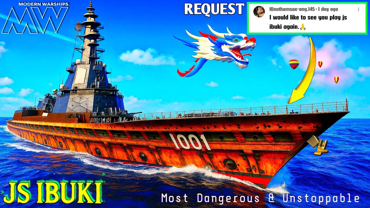 JS Ibuki – Most ☠️Dangerous & Unstoppable Cruiser Ever in Modern Warships!