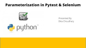 Parameterisation using Pytest(Python) and Selenium. Read data from excel and pass it to test case
