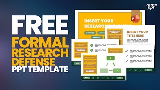 FREE Formal Research Defense PPT Template by Rome
