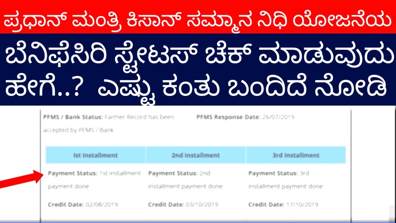How To Check Pm Kisan Samman Nidhi Yojana Beneficiary Status In Kannada By Tech Dost Kannada 
