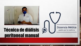 Técnica de dialisis peritoneal manual
