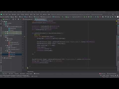 Using SharedPreferences in Android Studio (Programmed with Java)