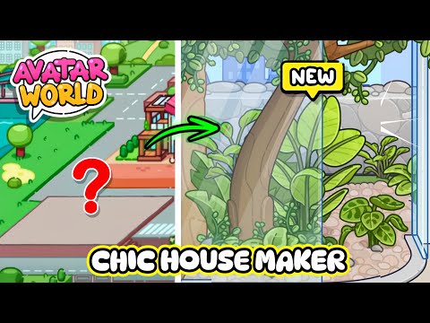NEW UPDATE! 😮 NATURAL🪴 CHIC HOUSE IN AVATAR WORLD | LET'S PLAY GAMES