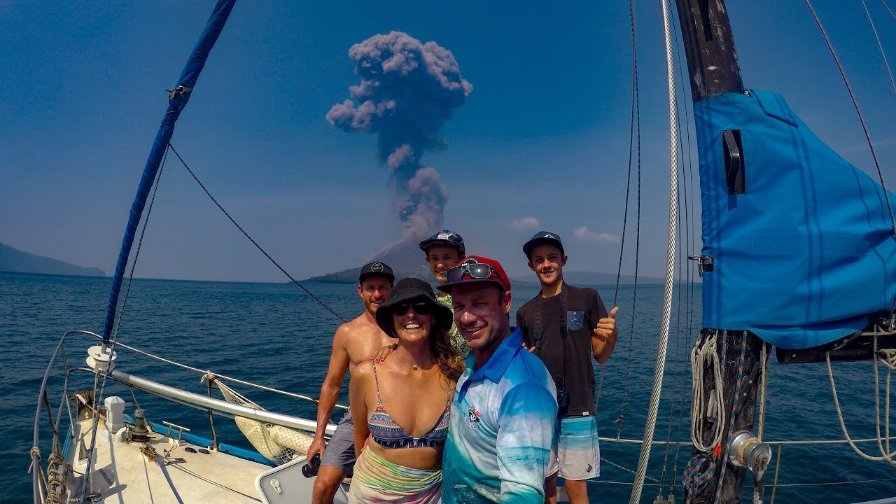 Krakatau VOLCANO before the TSUNAMI Episode 122 | Sailing Catalpa
