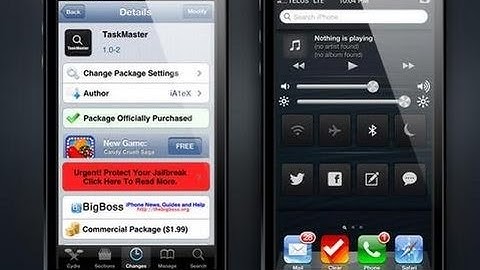 [Cydia Tweak] TaskMaster - iOS 7 Control Centre on iOS 6.x