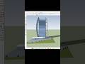 ✅Smooth Curve Tower Design SketchUp #youtubeshorts #new #sketchup #viralvideo #trending