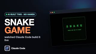 Claude Code Built the Snake Game By Itself (No Hands) screenshot 4