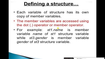 Module-5: Structure in C Part - 1