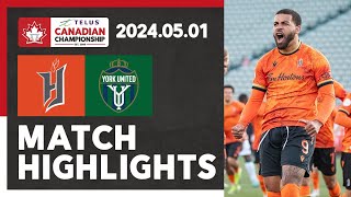 HIGHLIGHTS: Forge FC 3:1 York United FC - 2024 TELUS Canadian Championship