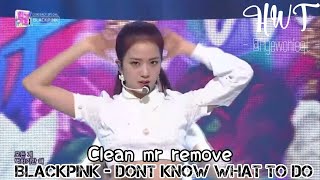 [Clean Mr Removed] Blackpink - Don't Know What To Do | @SBS Inkigayo 0407 Resimi