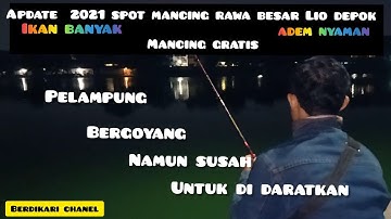 spot mancing rawa besar Lio Depok pemandangan nya yg begitu indah...😍