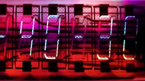 Digital Clock Mesh Animation Motion Background Stock Video Footage Free For Editing