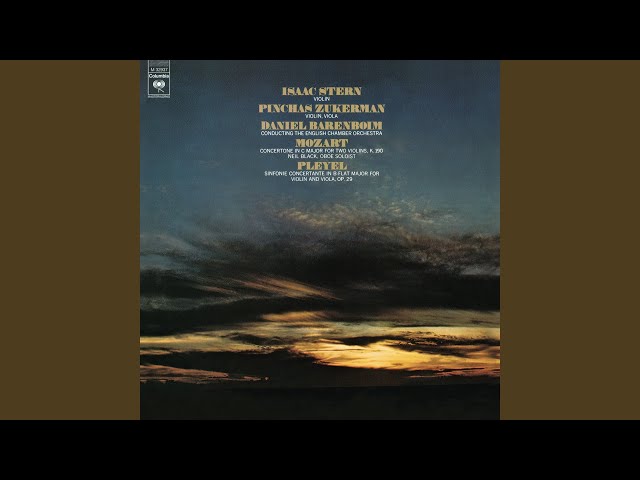 Mozart - Symph ctante pour violon, alto & orch: 2e mvt : I.Stern / P.Zukerman / English Chamber Orch / D.Barenboïm