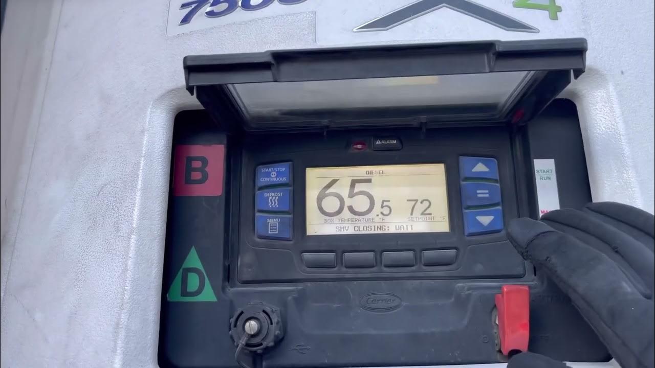 How to Operate a Carrier Reefer Trailer. - YouTube