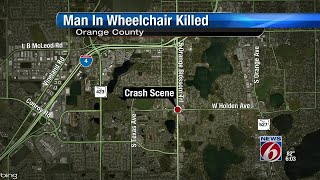Man in wheelchair killed