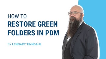 SOLIDWORKS TUTORIAL: How to restore green folders in PDM