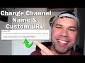 How To Change YouTube URL Channel Name | Change YouTube URL Link