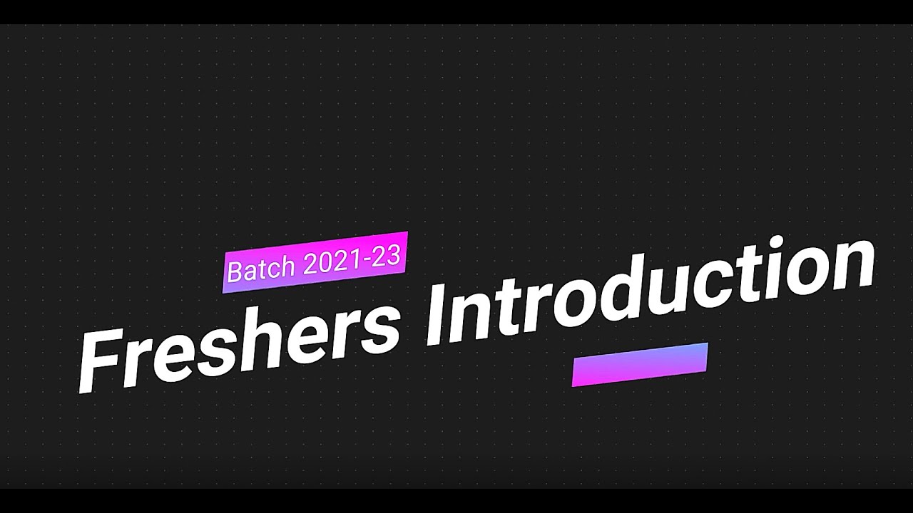 Freshers Introduction | Batch 2021-23 | DMS - IIT Delhi