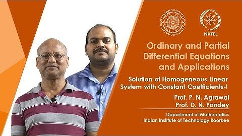 Solution of Homogeneous Linear System with Constant Coefficients-I