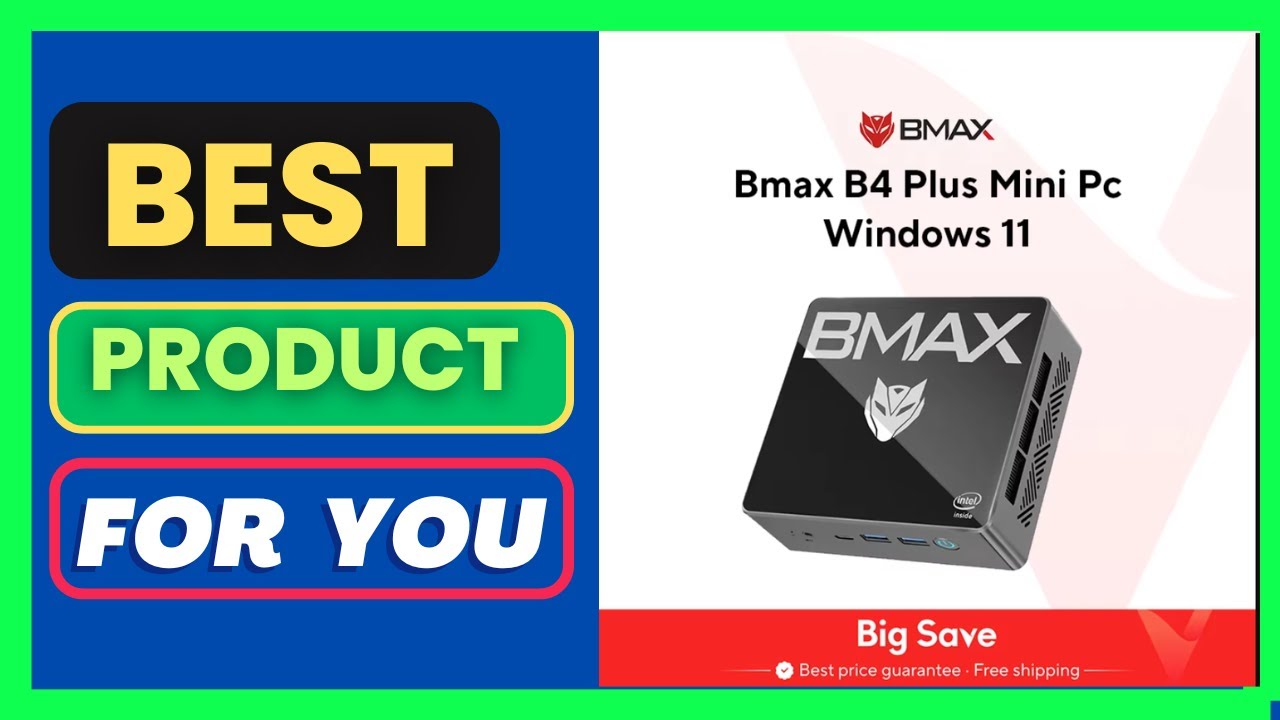 BMAX B4 Plus Mini PC Windows 11 PC Intel N100 16GB DDR4