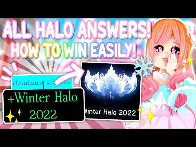 ALL NEW *UPDATED* HALO ANSWERS To GET WINTER HALO 2020!🎄🎁 Royale High Tea  Spill New Updates 