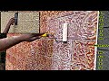 Exterior new updated laterite putty wall designing simply|DIY
