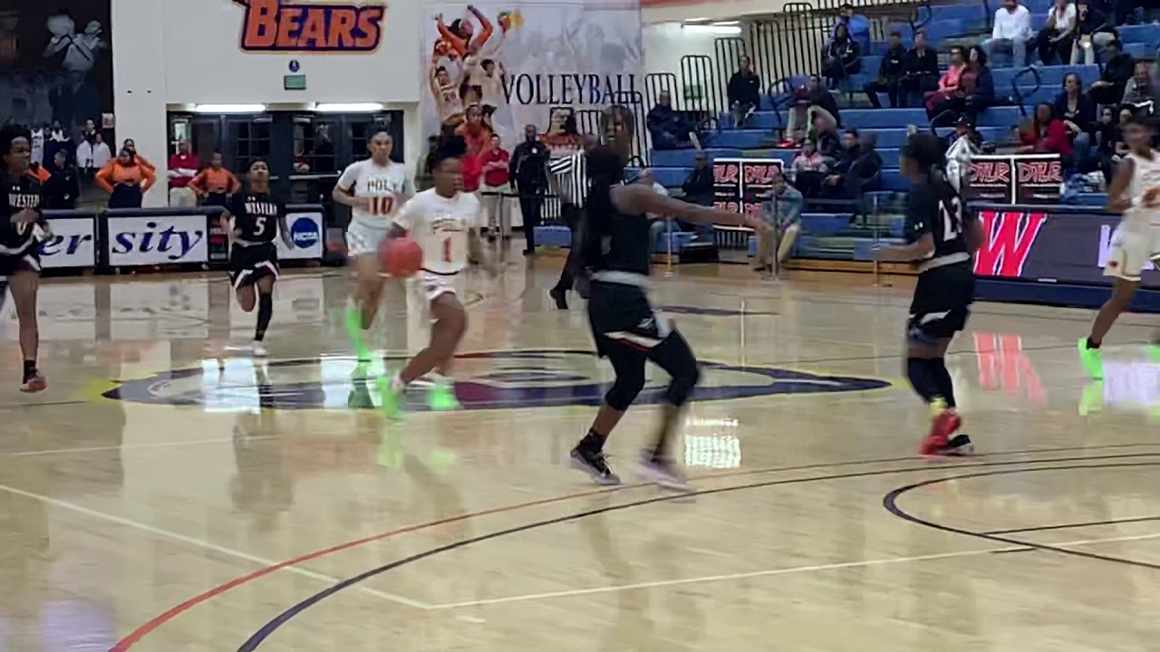 Clark basket Western/Poly basketball Baltimore City final 02/25/20 ...