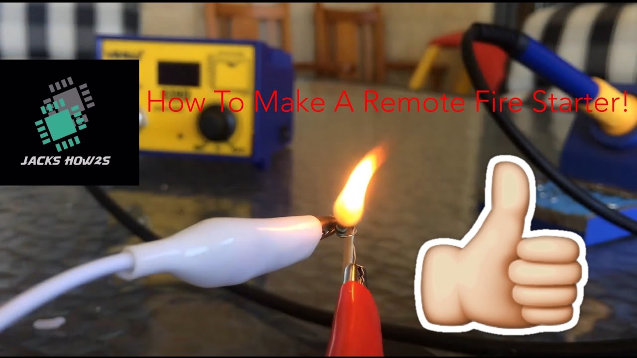 How To Make A Remote Fire Starter! YouTube