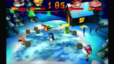 Crash Bash (Coop) : Snow Bash (Level 13) Trophy, Gem, and Crystal