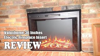 Valuxhome 36 Inches Electric Fireplace Insert Review 2024 - Is It Worth The Money?