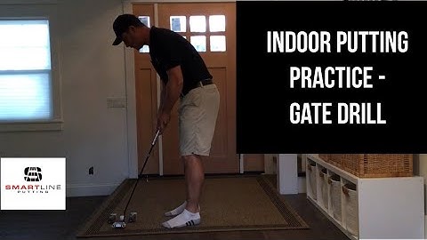 Indoor putting practice - GATE DRILL