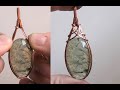 2 ways: Straight or Criss Cross Wire Wrapped Cabochon Pendant Tutorial