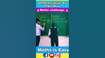 Differentiation Class 12 | Differentiation by Chain Rule #fun #class12 #shorts #youtubeshorts #maths
