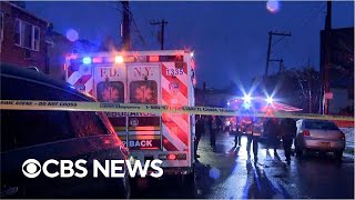 Man kills 4 family members, stabs officers before being shot dead by police, NYPD says