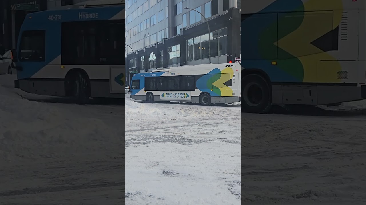 Even the bus is stuck !! 