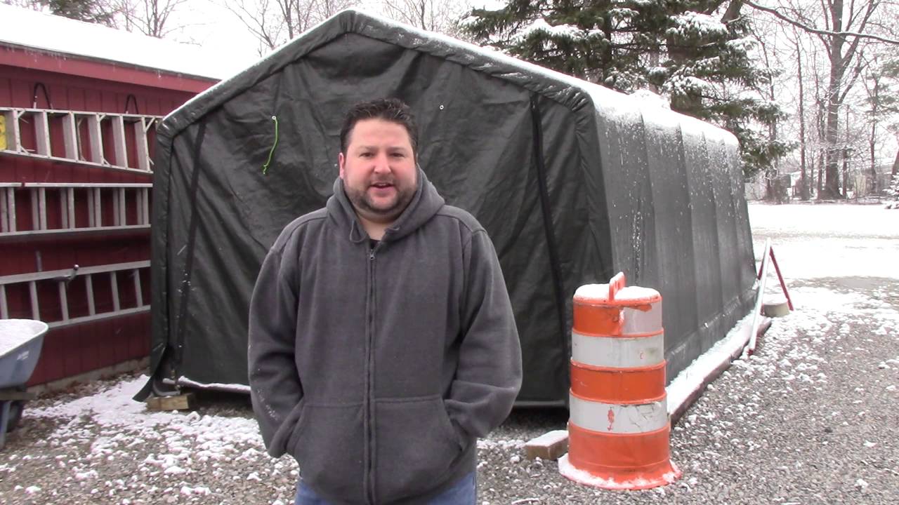 Review Of Shelterlogic 10 X 20 Portable Garage From Tsc Youtube