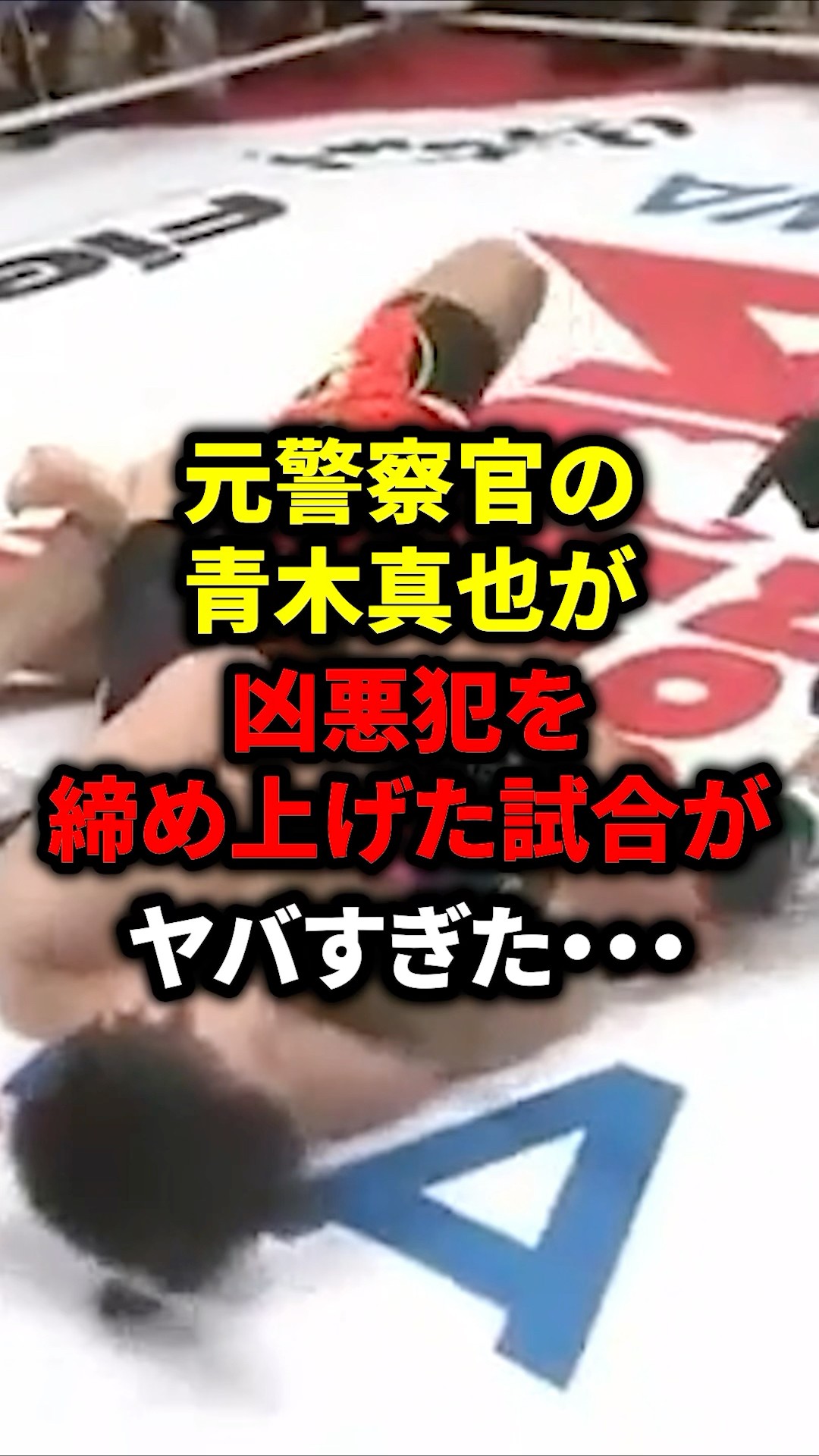 青木真也が凶悪犯を締め上げた試合がヤバすぎた #ボクシング